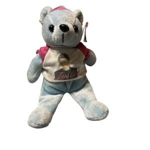 NSYNC Justin Blue Bear Beanie Plush ~ Vintage 2000